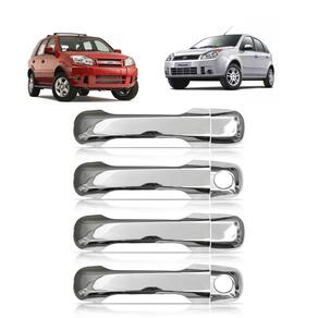 Aplique Cromado Capa Maçanetas Ecosport 2003-2012 4 Portas