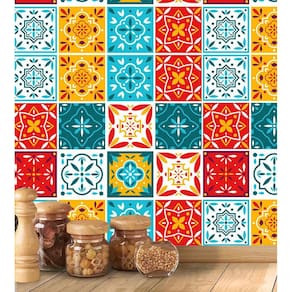 Azulejo Português Hidráulico Adesivo Colorido