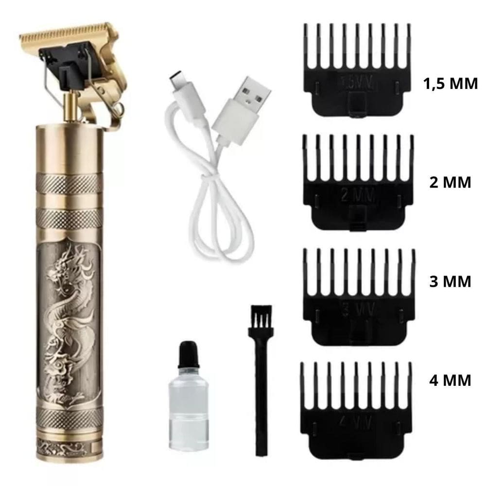 Máquina De Barbear Recarregável Para Cabelo E Barba