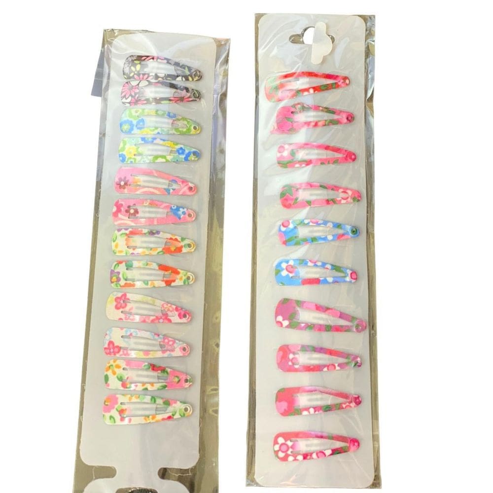 Mini Tic Tac Coloridos Para Cabelo Presilhas 3Cm- Kit 30Un