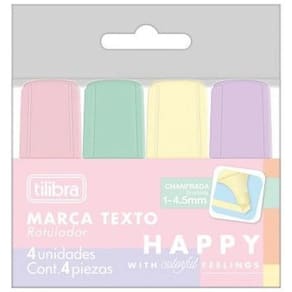 Marca Texto Tilibra Happy 4Un.