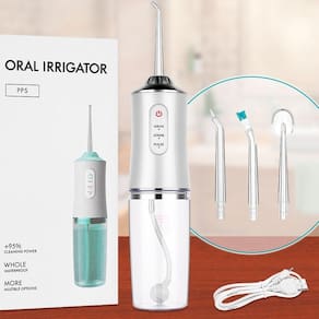 Irrigador Oral Fio Dental Recarregável Jet Clean - 4 Bicos