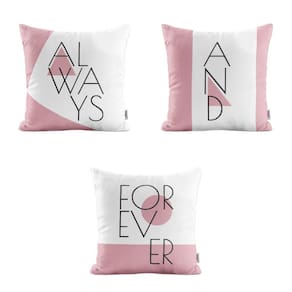 Almofadas Chiques Rosa Always Para Sofá 40X40 - Novadecora