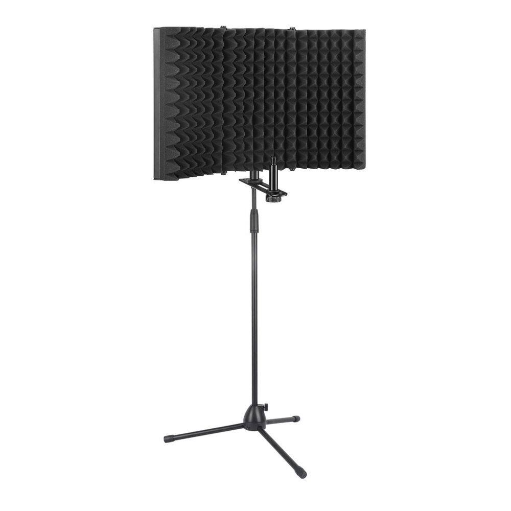 Vocal Booth,Difusor Acústico 3 Painéis Pedestal Microfone