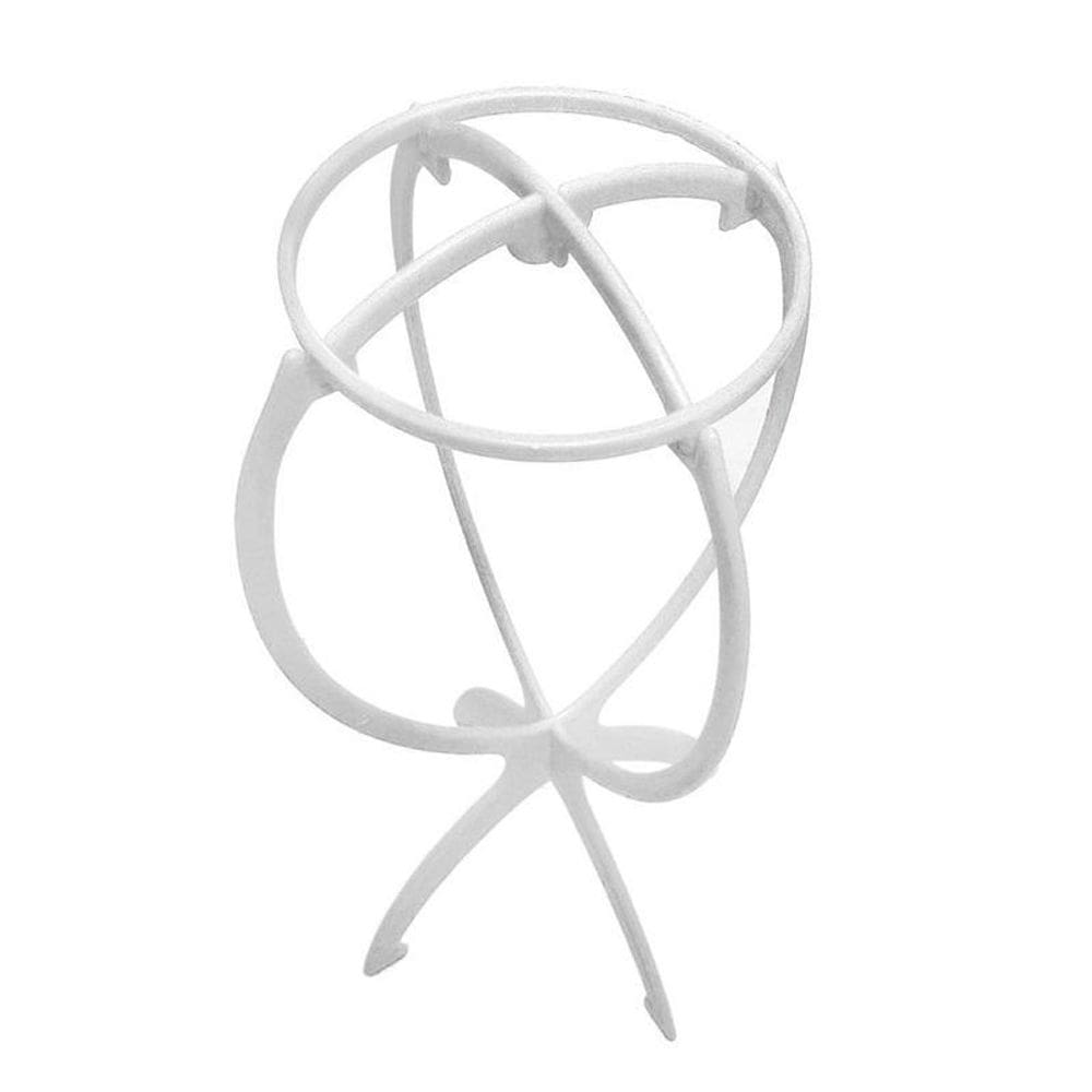 Suporte Branco De Plástico Para Peruca Lace E Chapéu