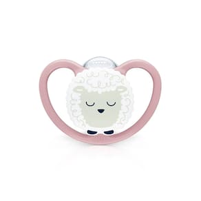 Chupeta Space Glow +6m Ovelha Rosa Nuk