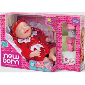 Boneca Diver New Born Unique Collection Macacao Vermelho