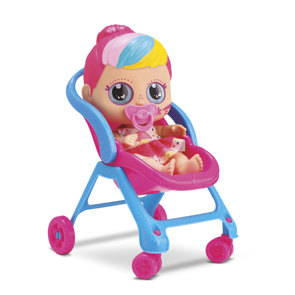 Boneca Little Dolls Glitter - Carrinho De Passeio