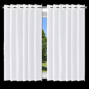 Cortina Blackout Branco Com Ilhós 280X140Cm