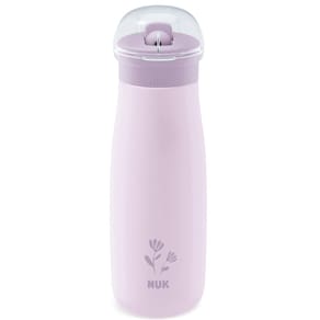 Copo Mini-me Flip Inox 500ml +12m Lilás Flores Nuk