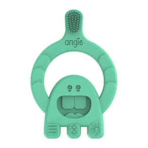 Mordedor com Cerdas Dental Baby +4m Verde Angie