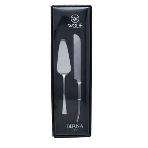 Conjunto de 2 Peças para Bolo em Aço Inox Berna - Wolff