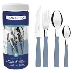 Faqueiro New Kolor Tramontina Azul com 24 Peças