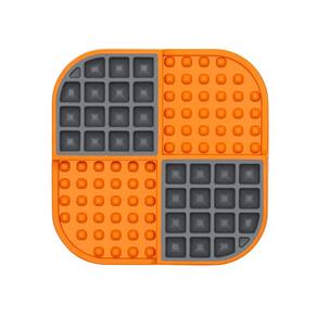 Tapete Lickimat Laranja - Reduz Ansiedade e Tédio