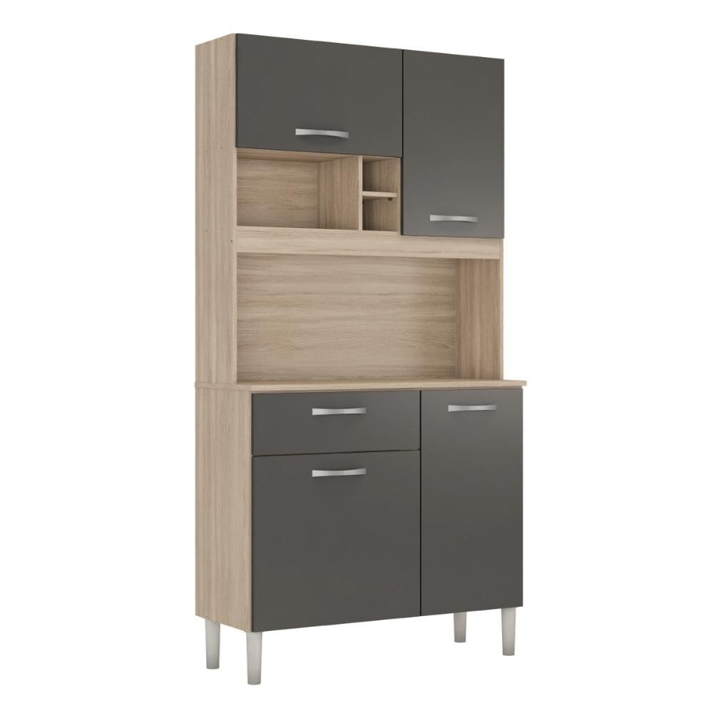 Armario de Cozinha Malta com 4 Portas e 1 Gaveta