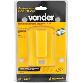 Adaptador Usb 18V S/ Bateria E S/ Carregador Iav 1825 Vonder