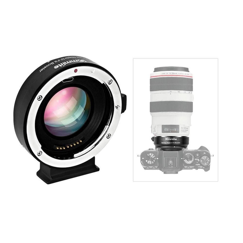 Adaptador Commlite Cm-Ef-Fx Booster Redutor Focal 0.71X
