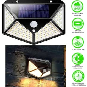 Luminária De Parede Com Painel Solar