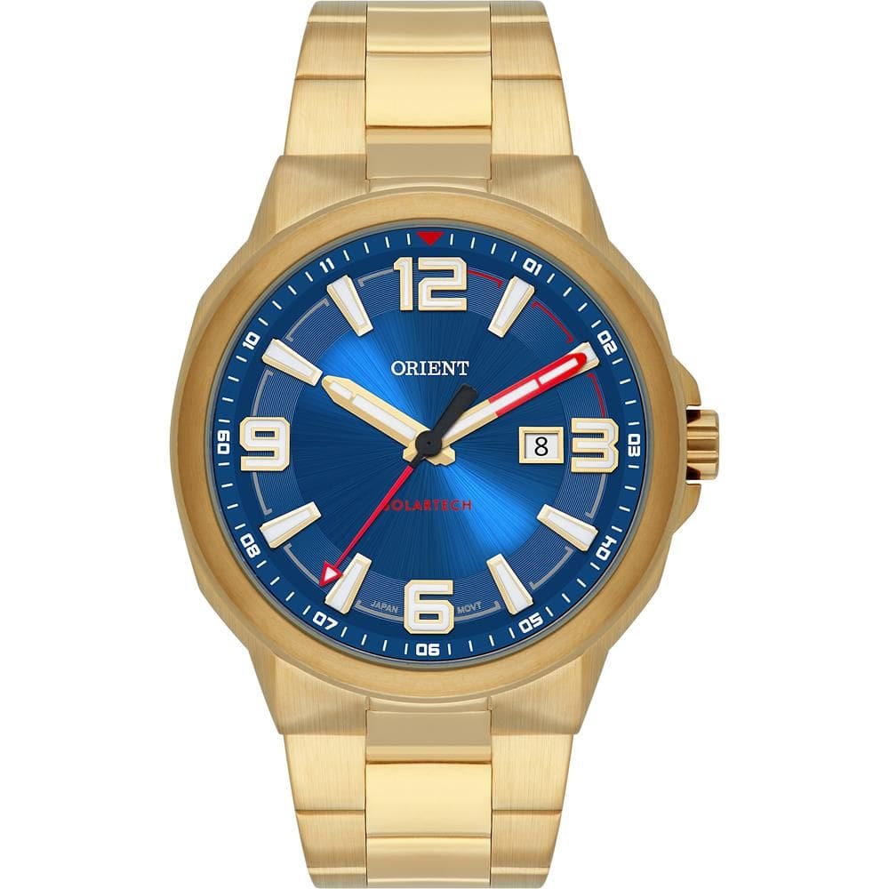 Relógio Orient Masculino Ref: Mgss1302 D2kx Solar Dourado