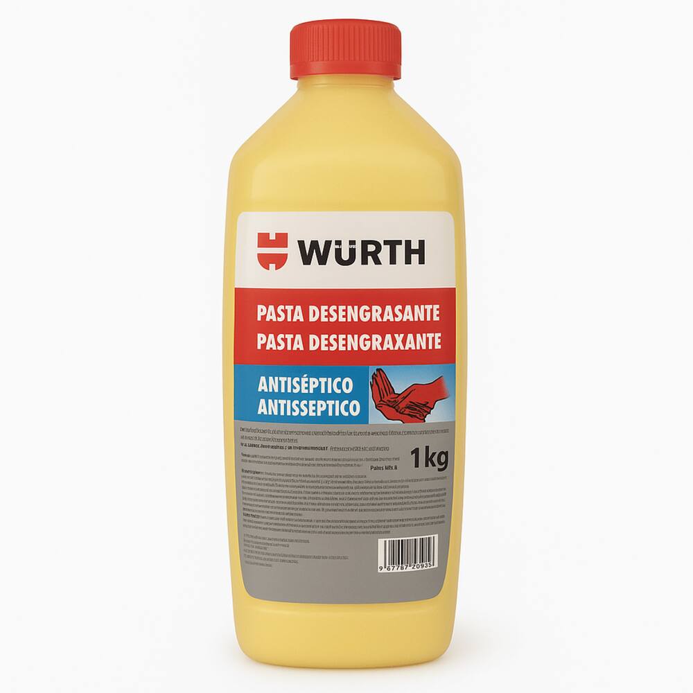 Pasta Sabão Desengraxante Limpa Mão Mecânico Graxa 1kg Wurth