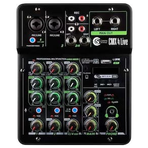 Mesa De Som Custom Sound 4 Canais Cmx 4Live