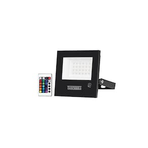 Refletor Taschibra TR LED Slim RGB 20W Preto Bivolt