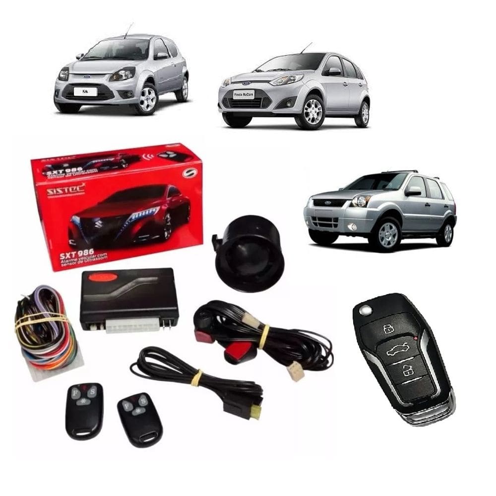 Alarme Ford Ka Fiesta Ecosport Escort Sistec Sxt986 + Chave