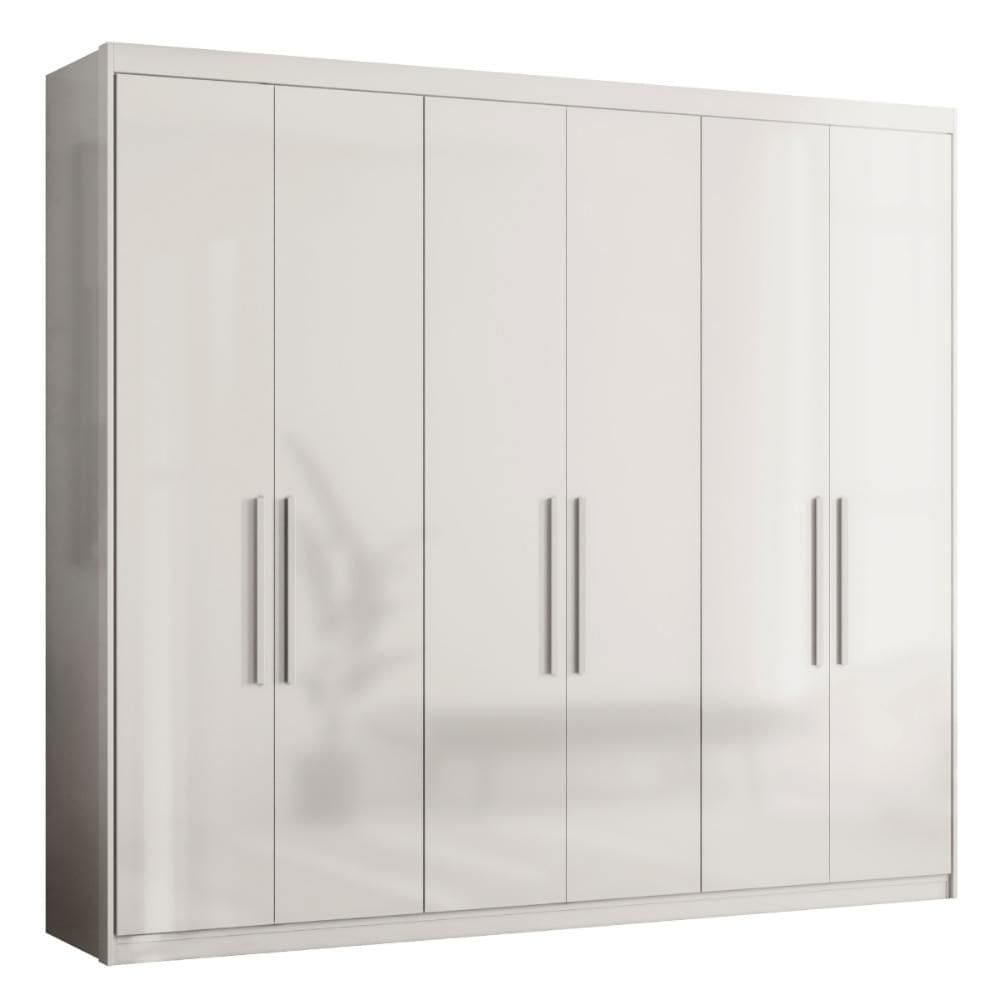 Guarda Roupa Venice Casal Quarto com 6 Portas e 4 Gavetas