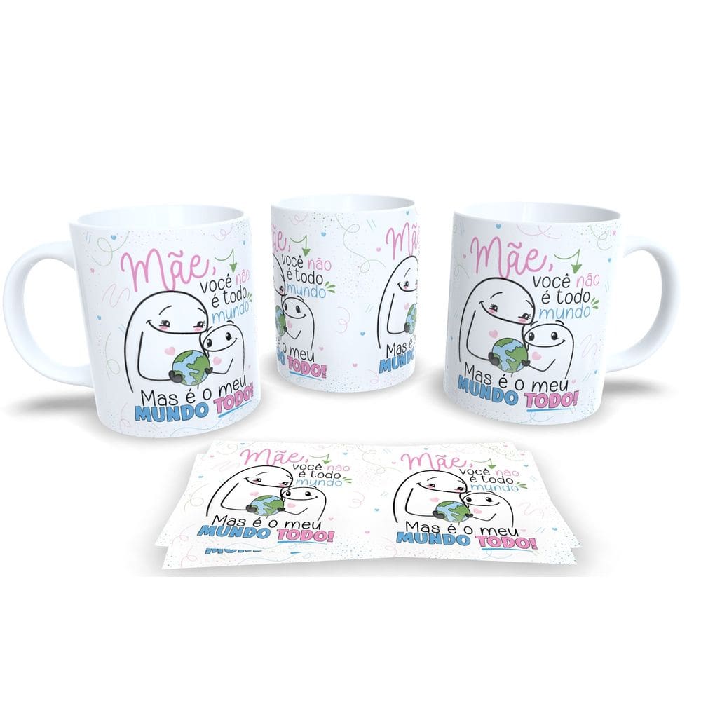 Caneca Flork Estilo Meme para Mãe – Presente Único e Bem-Humorado