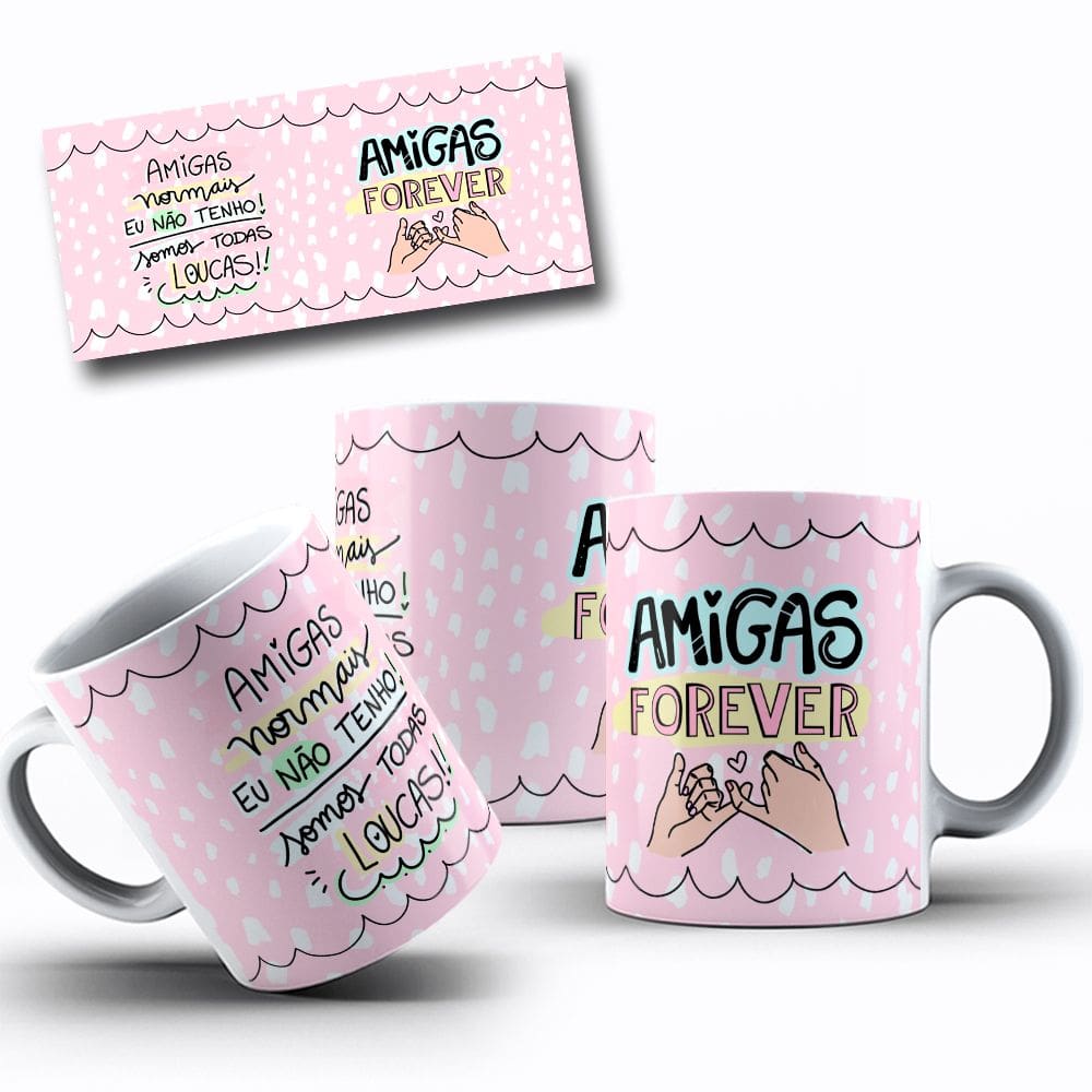 Caneca Amizade É Tudo – Presente Perfeito para Melhor Amiga(o)