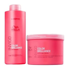 Kit Tratamento Wella Brilliance 2x1 Shamp + Mask