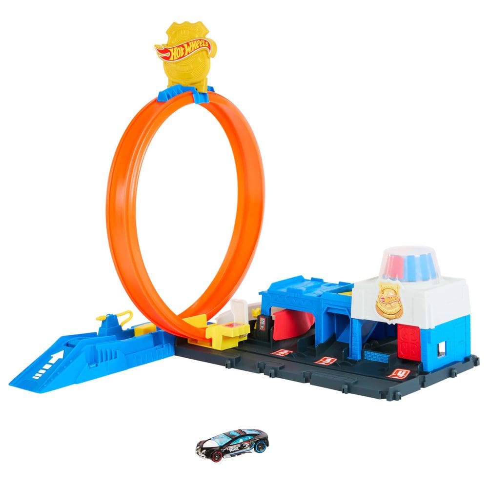 Hot Wheels City Pista Super Delegacia De Polícia - Mattel JBM71