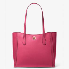 Bolsa de Ombro Feminina Grande Electric Pink MK Leida Tote