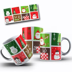 Caneca Natalina com Estampa Fofa | Presente Perfeito de Fim de Ano