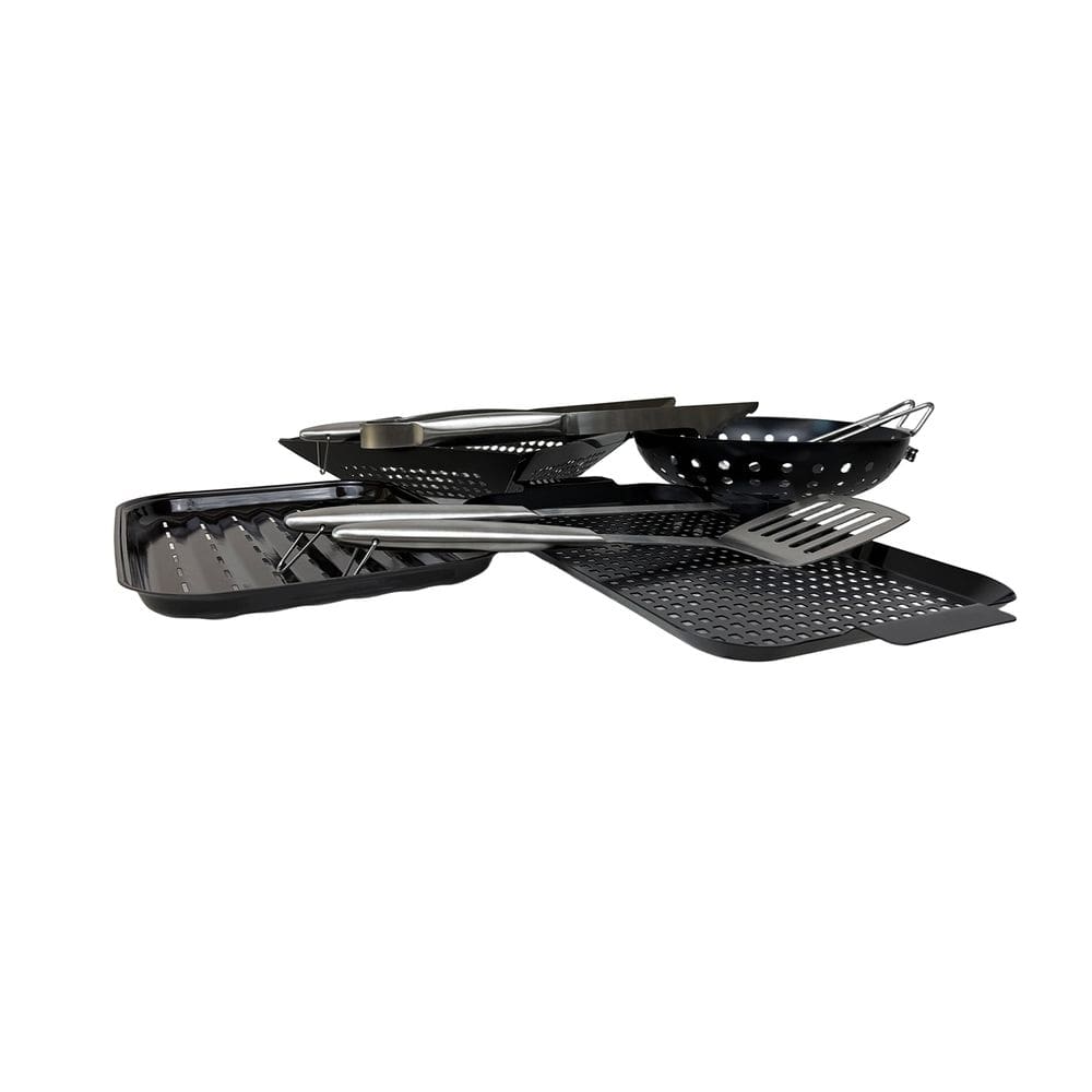 Kit Grelhados e Legumes Broiler - 8 Itens em Aço e Aço Inox
