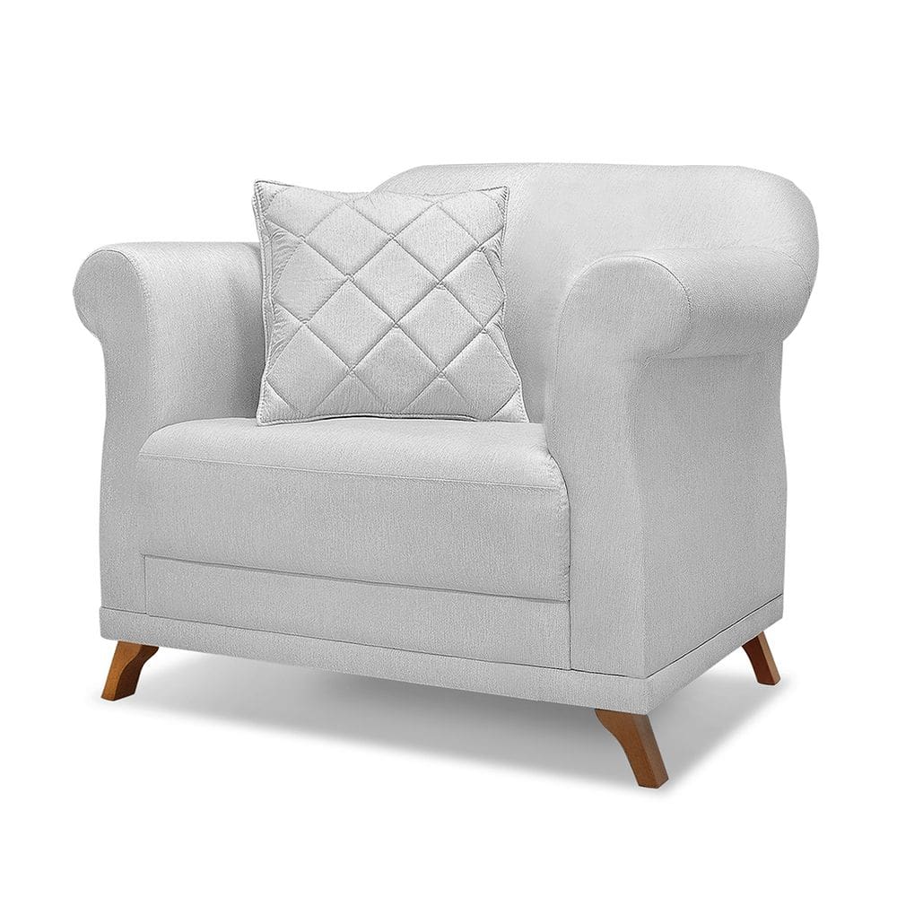 Poltrona Amsterdam Linho - Lucadi Home