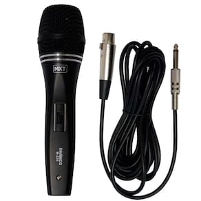 Microfone Dinâmico Profissional MXT M-235 Black + Cabo 3M