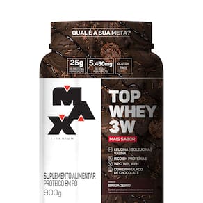 Top Whey 3W Max Titanium (900g) Brigadeiro