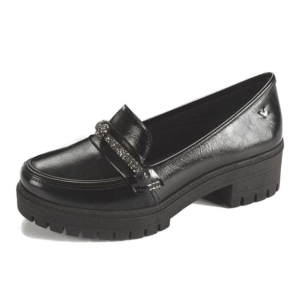 Sapato Loafer Feminino Conforto Brilho Mississipi