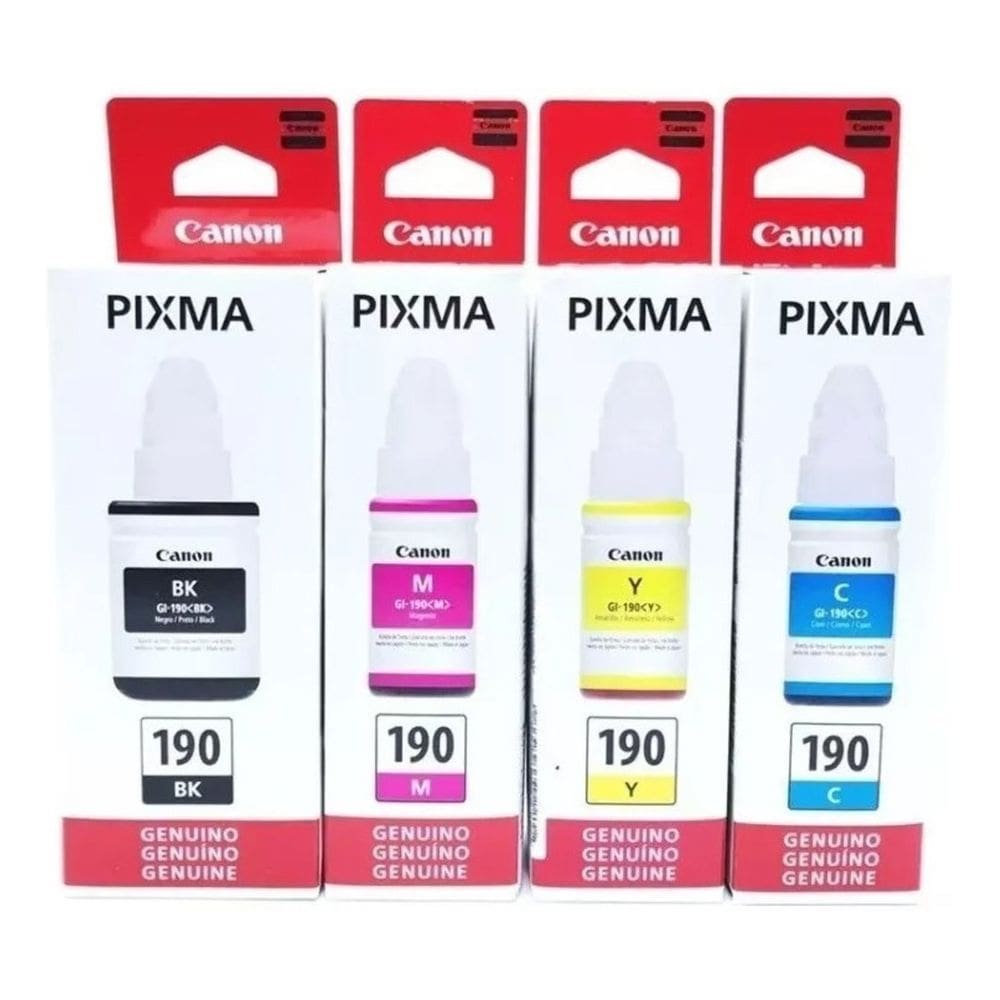 Kit 4 Refil Canon Gl-190 G1100 G3110 G3111 G4100 G4110 G4125