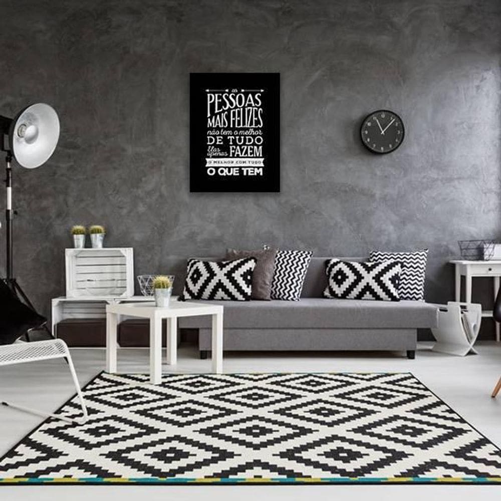 Quadro Decorativo As Pessoas Mais Felizes Não Tem Tudo