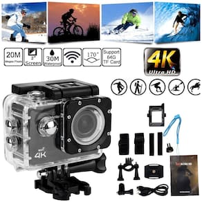 Camera Action Cam Sport Ultra 4k Full Hd Prova D`agua