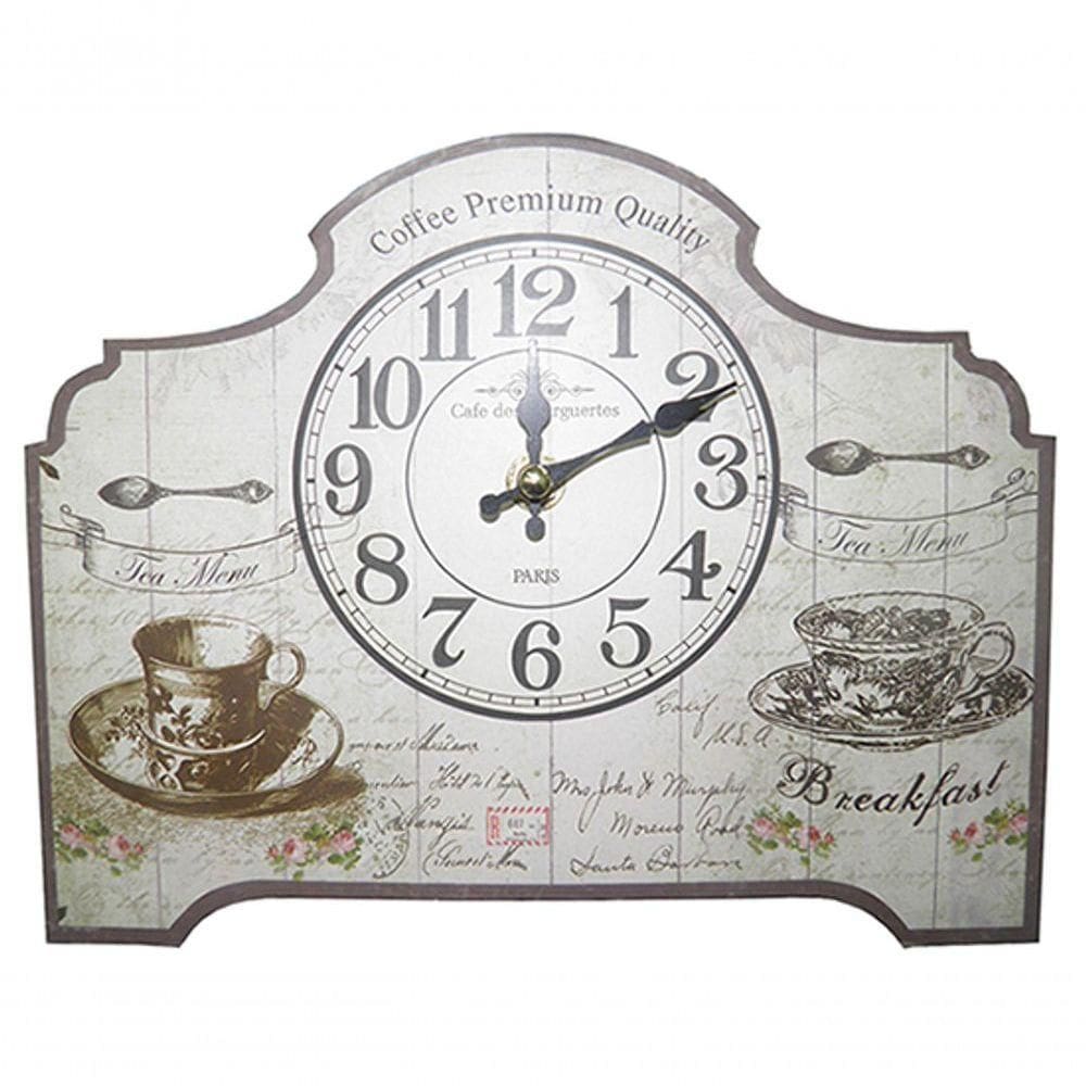 Relogio De Mesa Cafe Da Manha Vintage Retro Decoracao (xin-07)