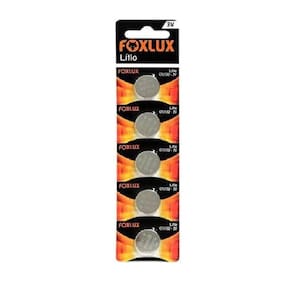 Bateria de Litio 3V CR2025 com 5 Unidades Foxlux