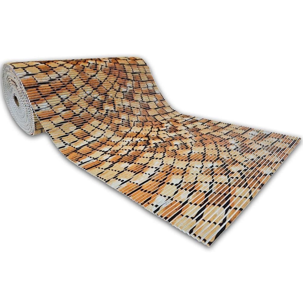 Tapete Passadeira Emborrachada Pvc Antiderrapante 0,65x3,00m Pedra Portuguesa