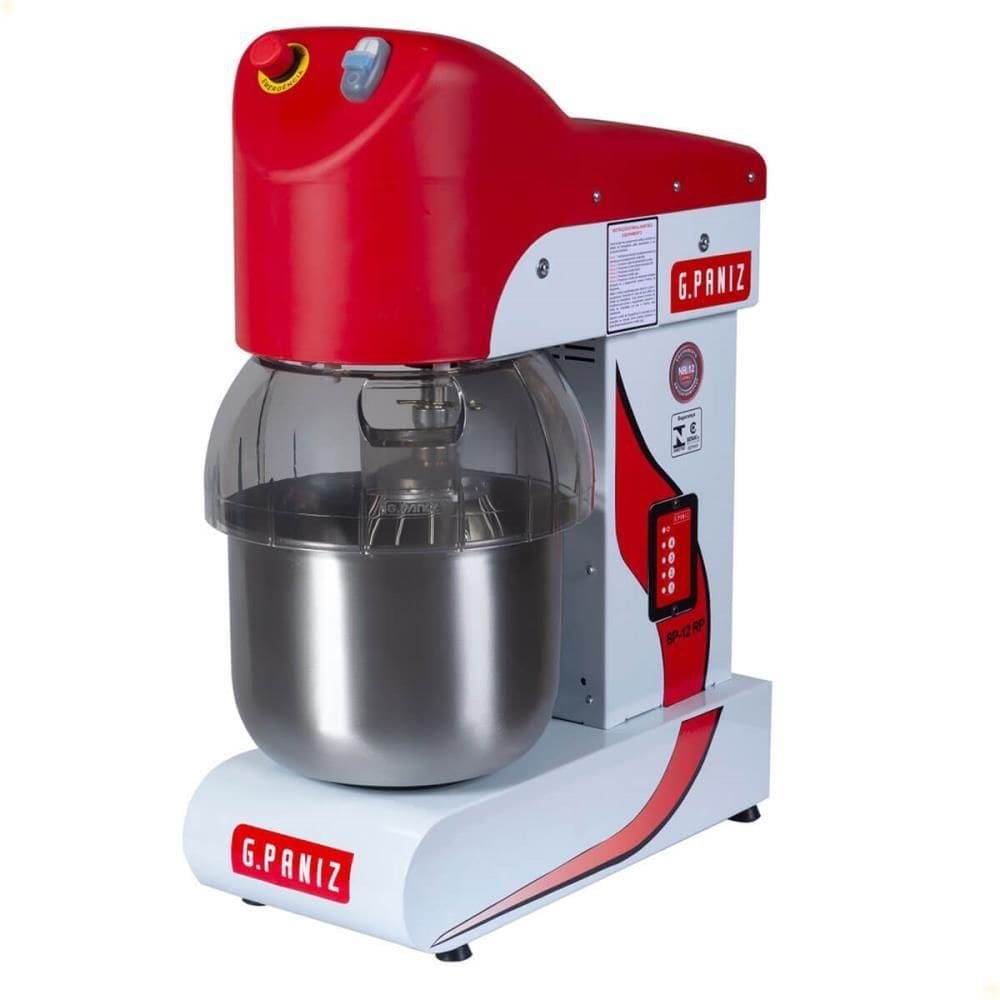 Batedeira Planetária Industrial G.Paniz BP-12 RP Epóxi 4 Velocidades 3 Batedores 12 L 220V
