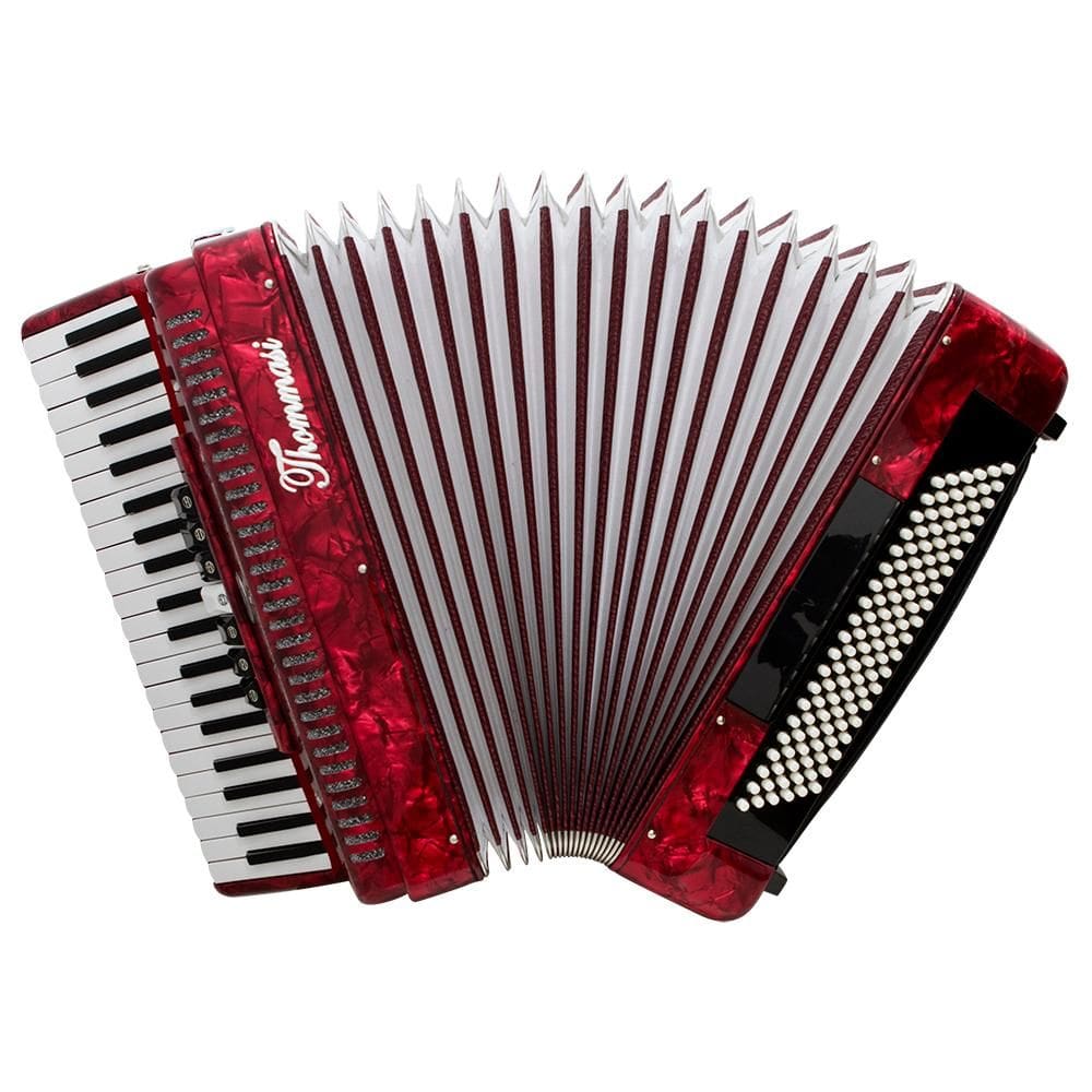 Acordeon 120 Baixos 41 Teclas Ta 12009 Vermelho Thommasi [F097]