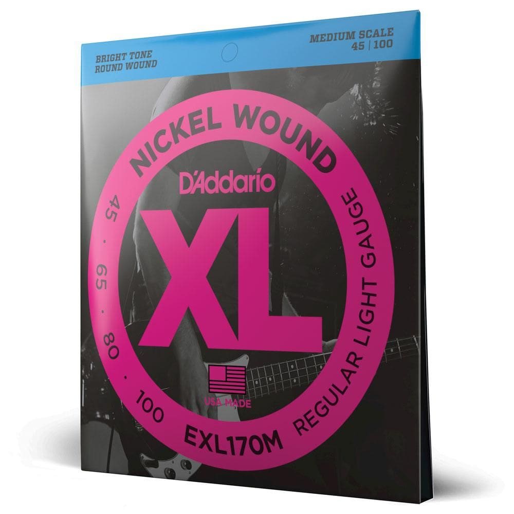 Encordoamento Baixo 4C 45-100 D Addario XL Nickel EXL170M [F035]
