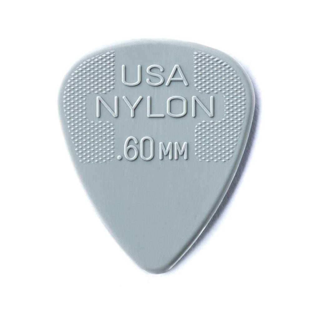 Palheta Nylon Standard 0,60mm Cinza Claro Pct C/6 44r.60 Dunlop (1980) [F108]