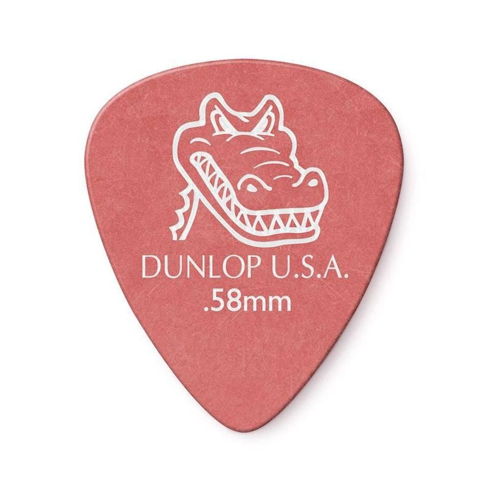 Palheta Gator Grip 0,58mm Pct C/6 417r.58 Dunlop (1811) [F108]